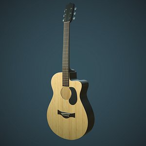 3D realistic acoustic guitar