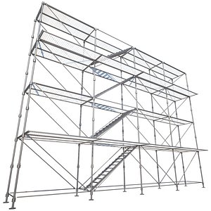 3D model scaffolding industrial construction