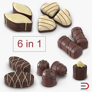 chocolate candies 3D