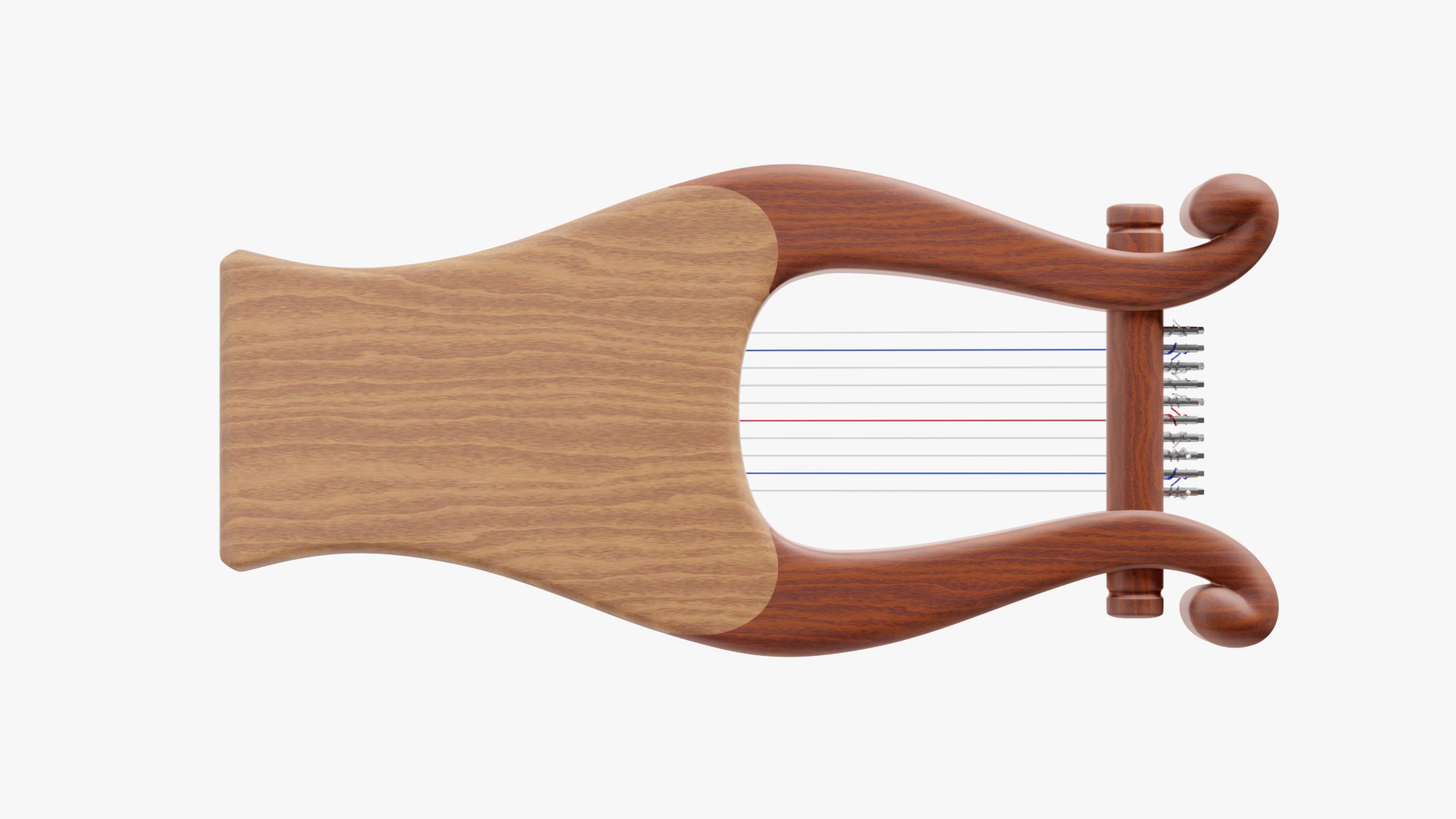 Hebrew Lyre Kinnor 3D TurboSquid 2236516