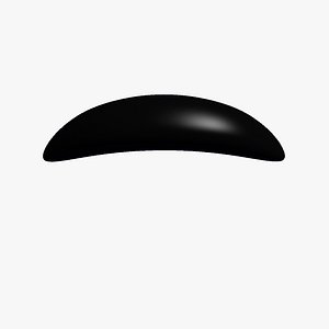 Cartoon Mustache Paintbrush Style