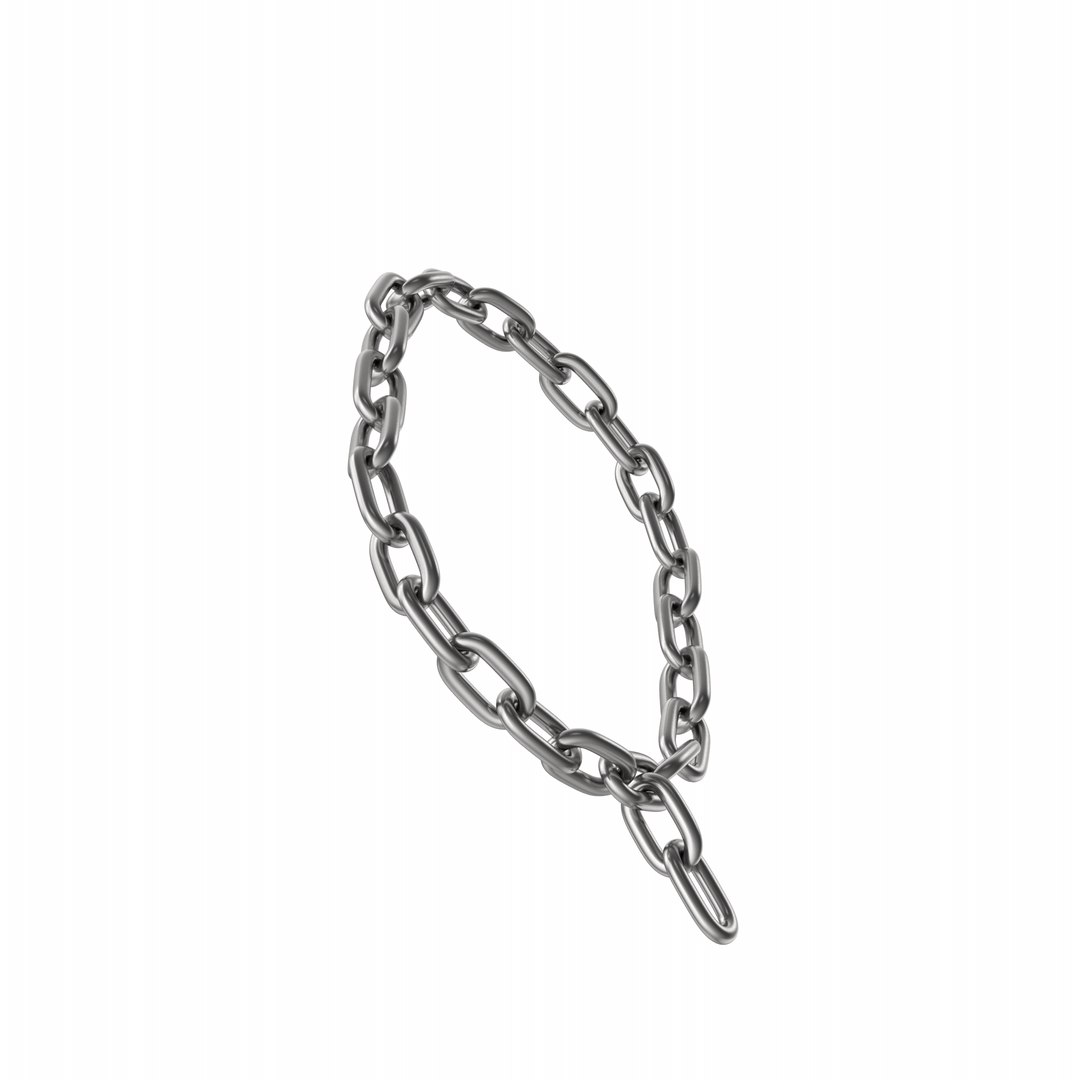 3D Model Silver Chain Letter Q - TurboSquid 2024686