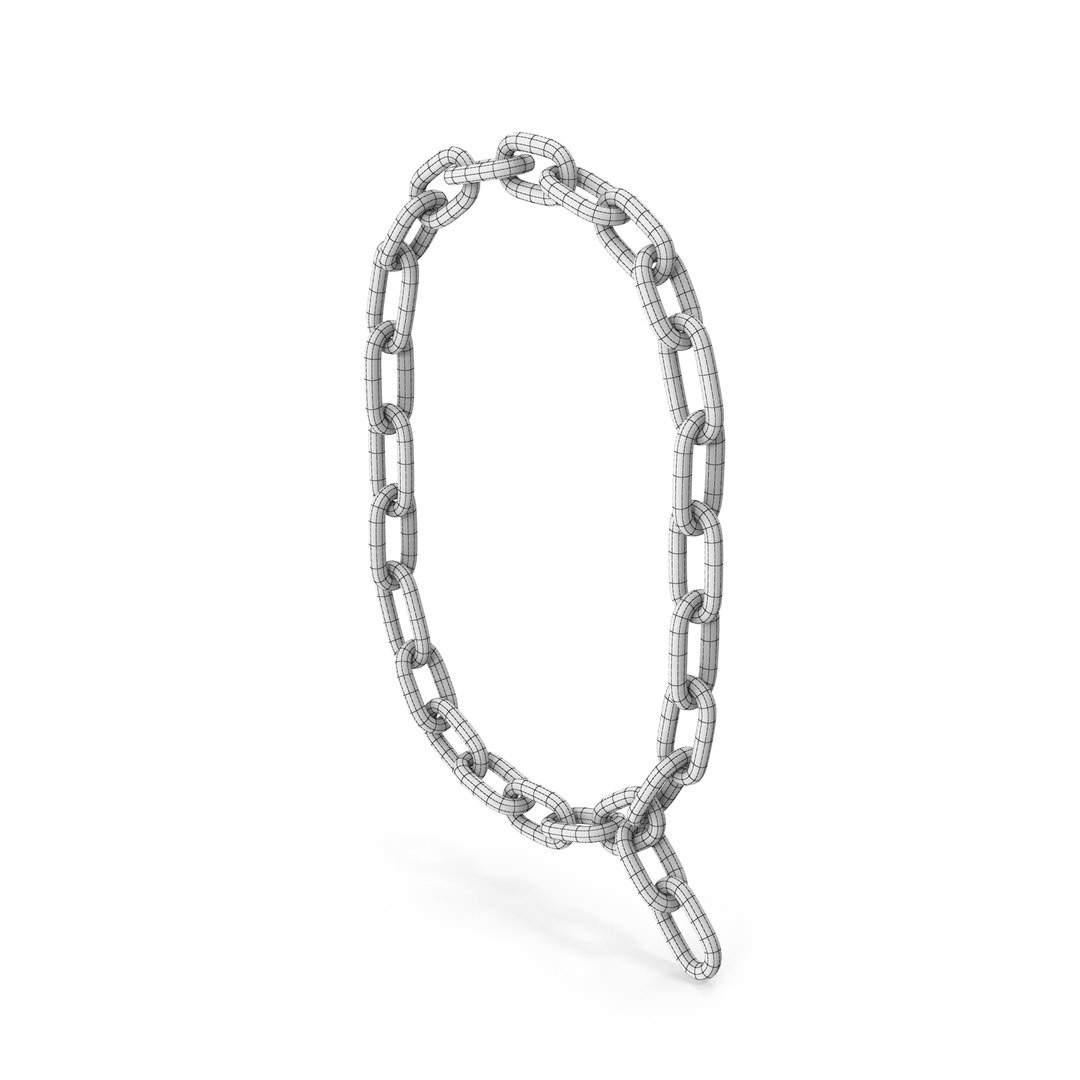3D Model Silver Chain Letter Q - TurboSquid 2024686