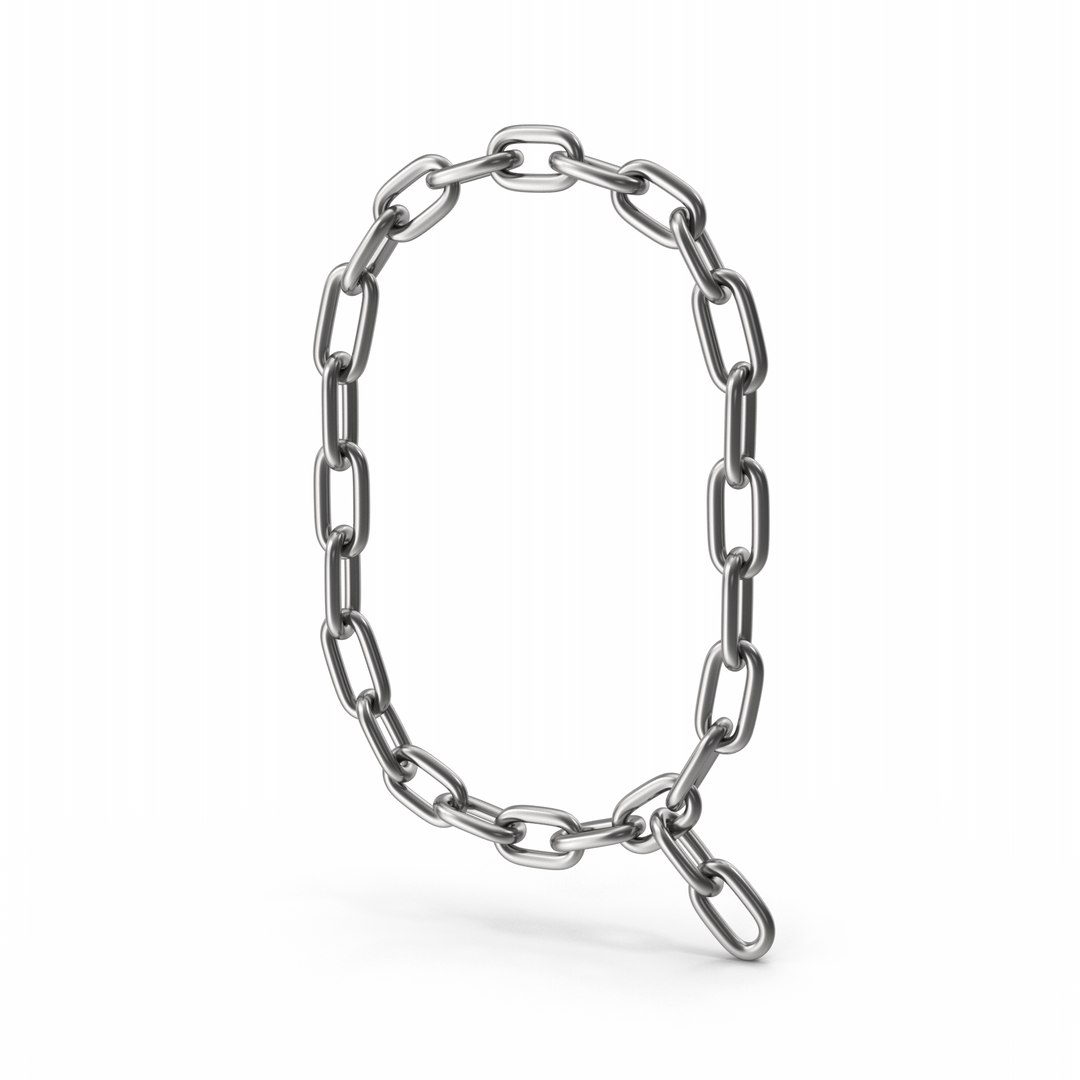 3D Model Silver Chain Letter Q - TurboSquid 2024686
