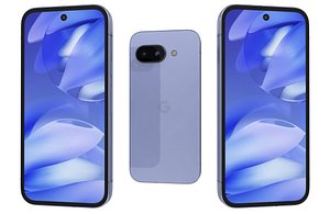 Google Pixel 9a Iris Low Poly 3D