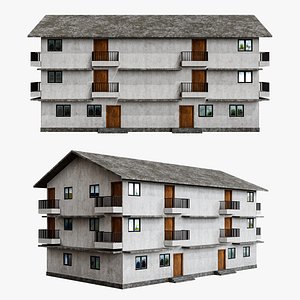 Indian Urban Residential Building with Balconies