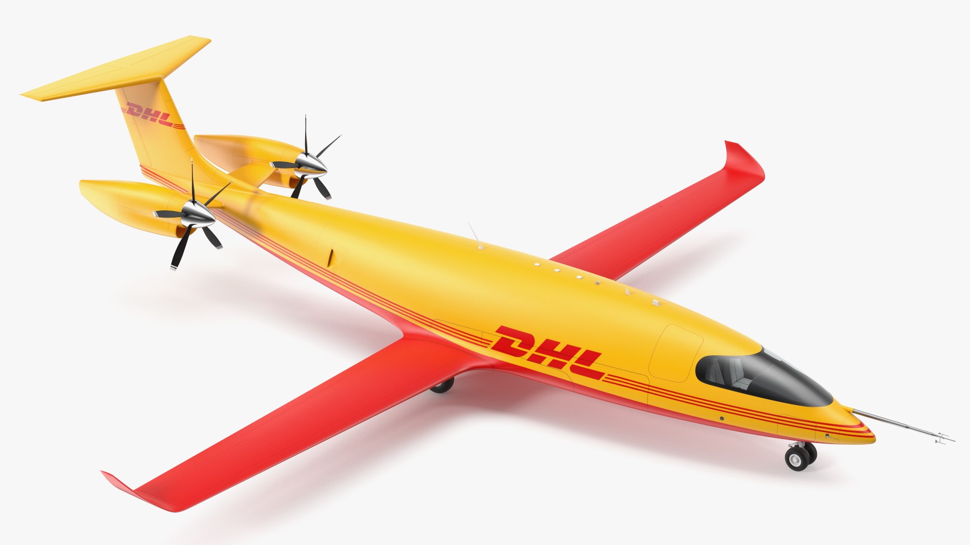 Eviation Alice Electric Aircraft DHL 3D model preview