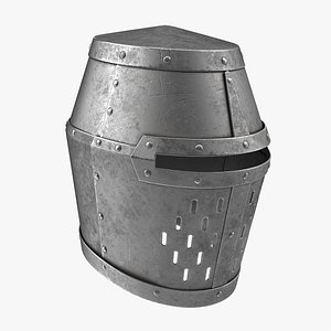 crusader helmet 3D model