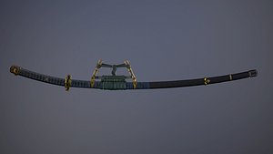 3D katana japan sword