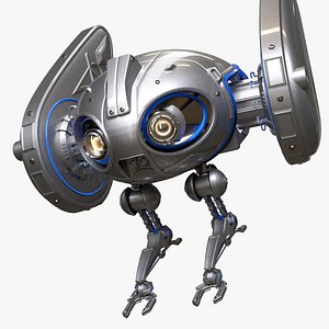Hovering SciFi Drone Bot