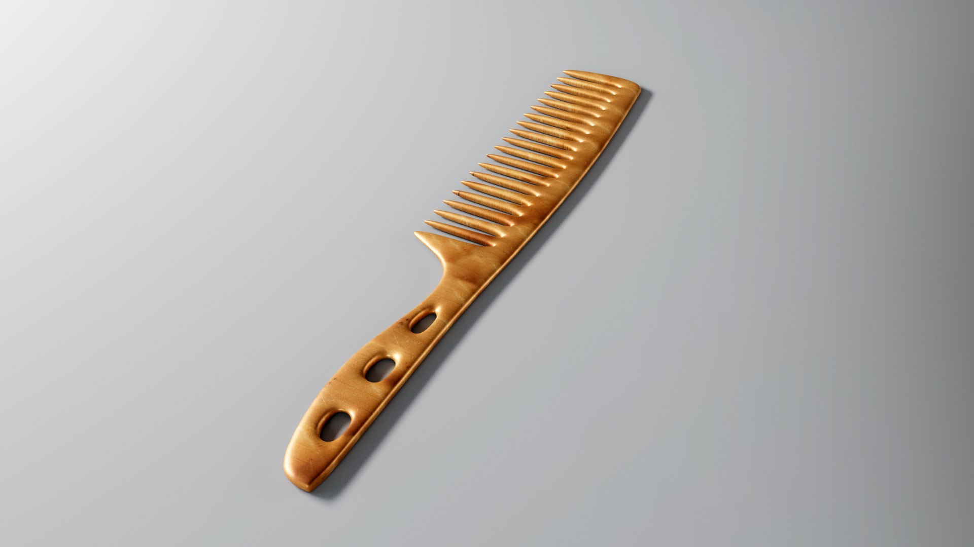 3D Tooth Tail Comb Model - TurboSquid 2091087