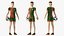 3D model Big Rigged Low Poly Characters Collection for Maya