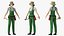 3D model Big Rigged Low Poly Characters Collection for Maya