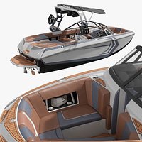 Marine Sport Wakeboard Boat Rigged for Maya