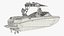 Marine Sport Wakeboard Boat Rigged for Maya