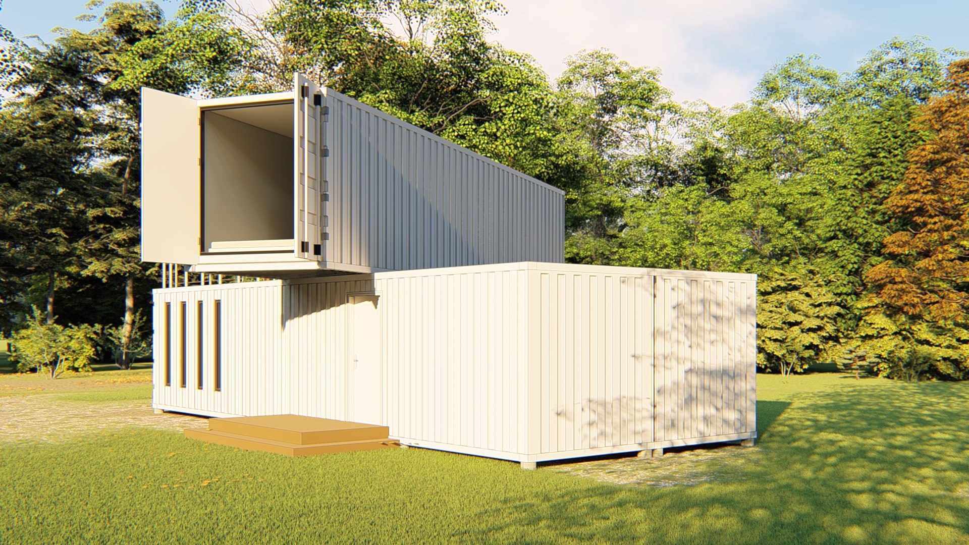 Container house model - TurboSquid 1424899