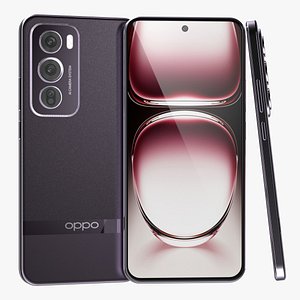 OPPO Reno 12 Pro Ebony Black 3D model
