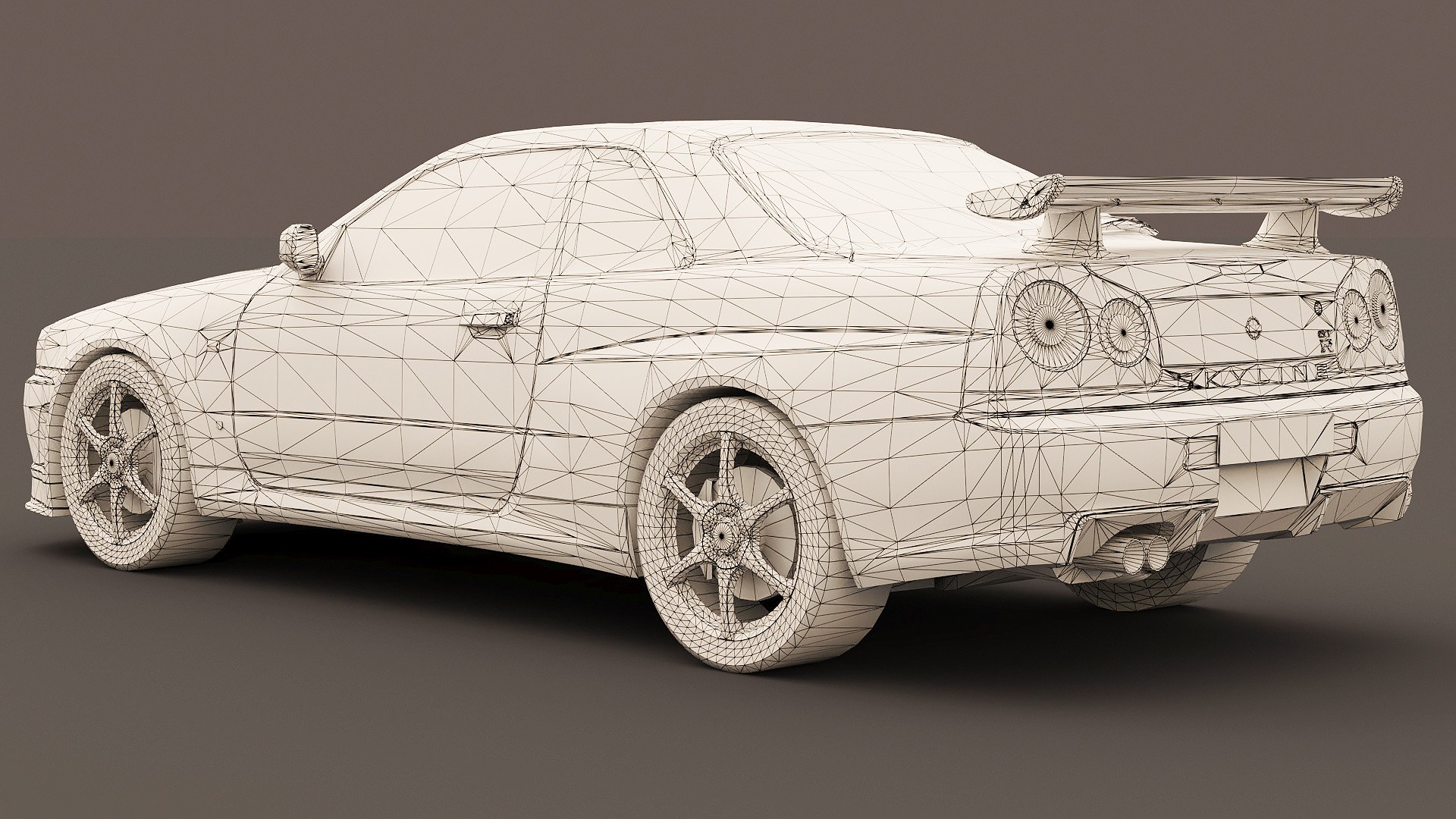 3D Model Nissan Skyline R34 Gt-r 2002 - TurboSquid 2217156