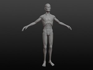 3D creature character zombie