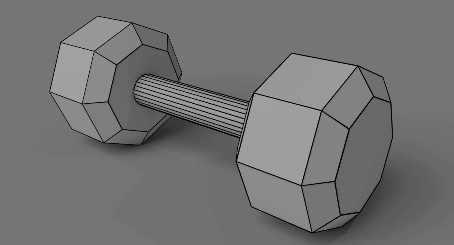 dumbbell 25 pound 3D model https://p.turbosquid.com/ts-thumb/BQ/N0scVi/dxBp5dQy/wireframe1/png/1510171037/1920x1080/fit_q87/74ecd34e0faf2d02c34c83477a284062afb89de4/wireframe1.jpg