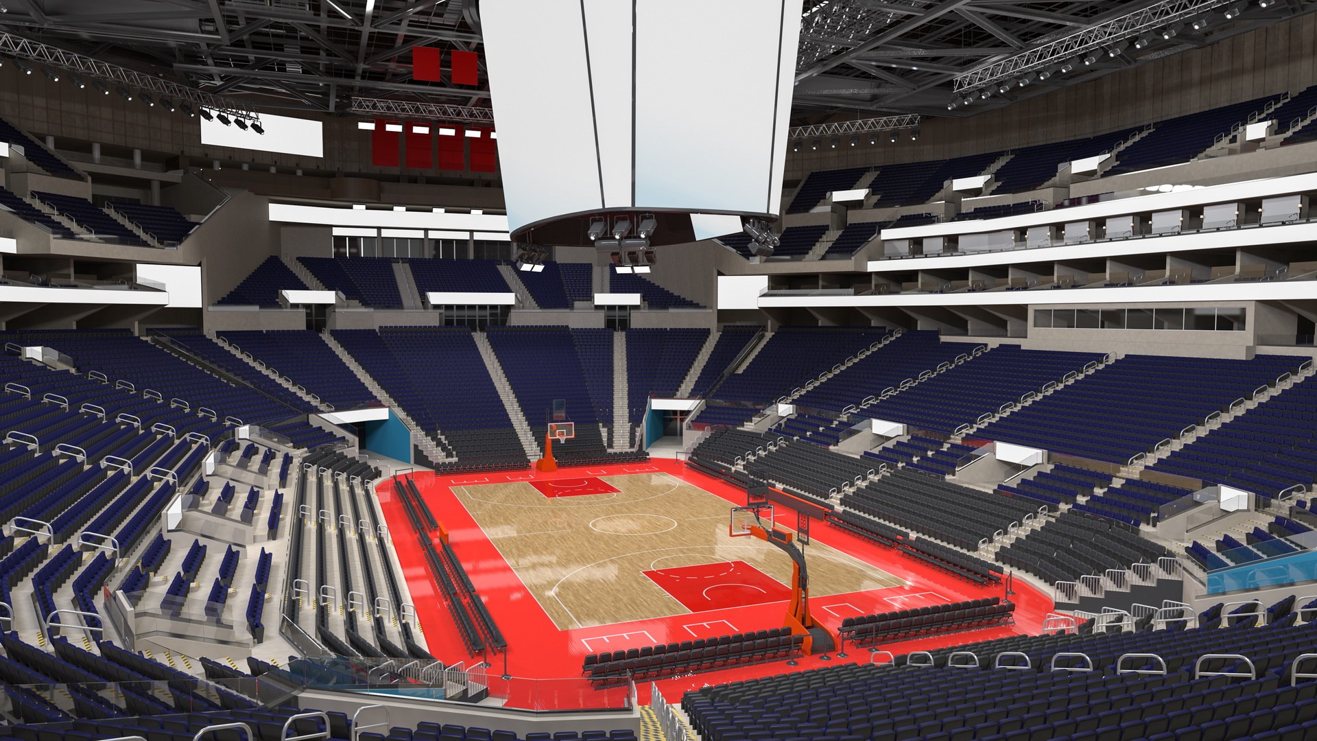 Basketball Arena 3D Model