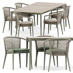 Erica 19 chair and Mirto Outdoor table