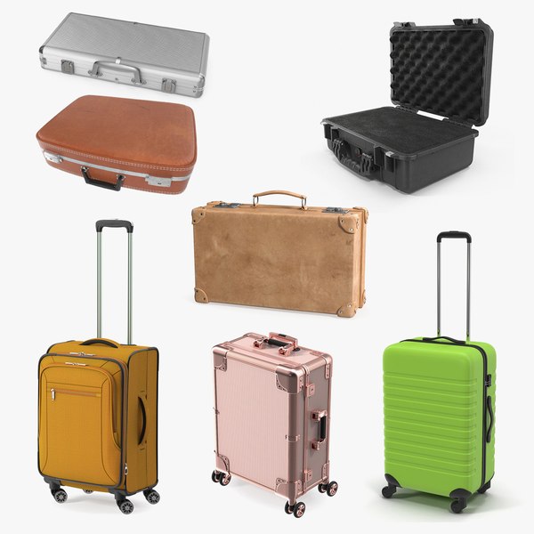 3D Suitcases Collection 4