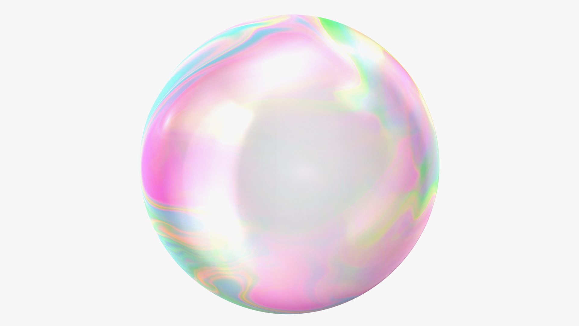 Soap Bubble Burst Stage 1 3D model preview