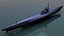 Sottomarino U-Boat VII C Low Poly
