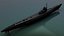 Sottomarino U-Boat VII C Low Poly