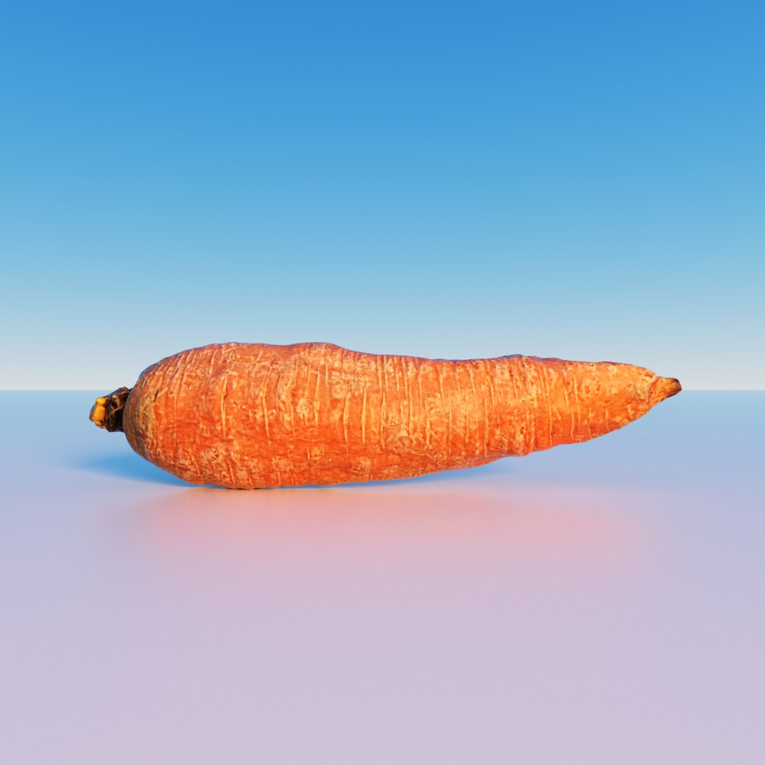 3D Photorealistic 3D Scan Of Carrot Model - TurboSquid 2228258