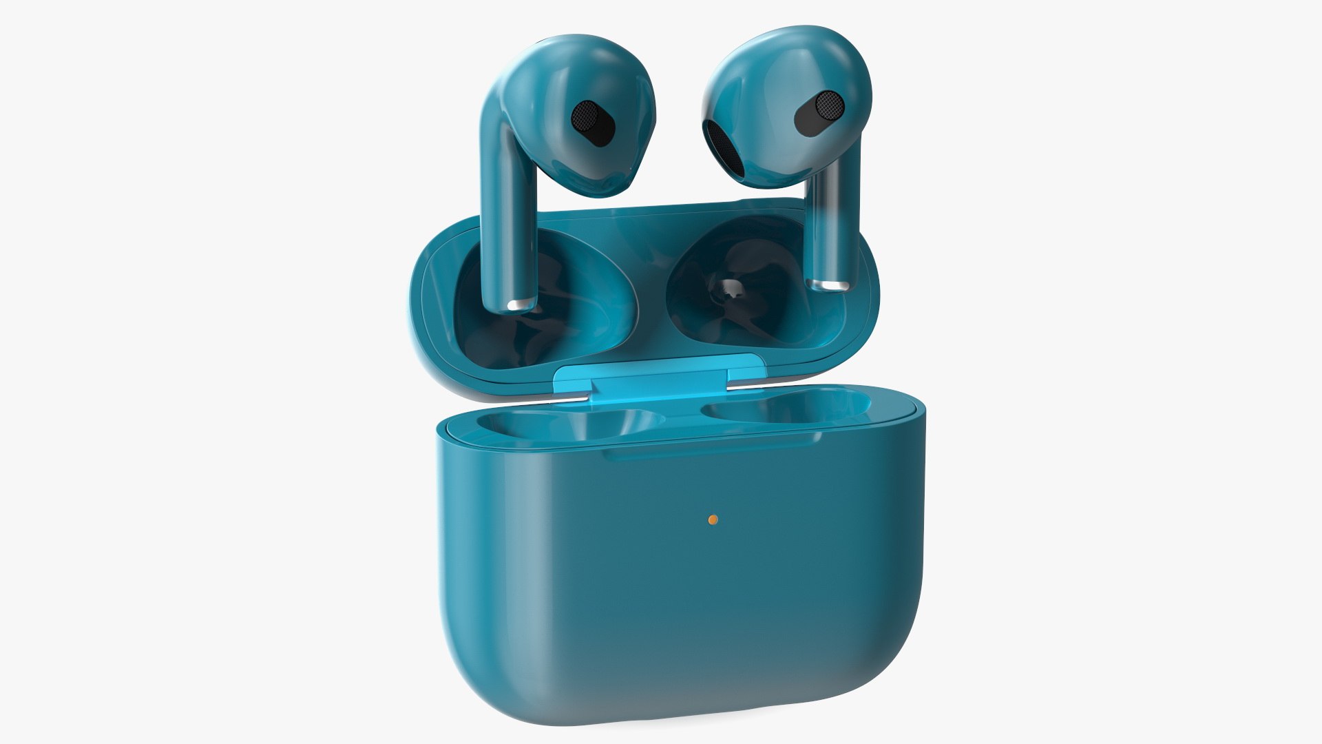 Earbuds with Case 3D model preview