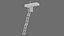 Metal Attic Ladder Rigged