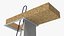 Metal Attic Ladder Rigged