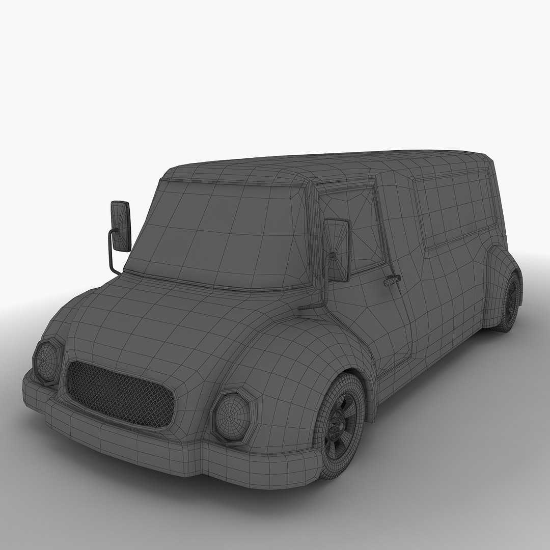 3d cartoon car
