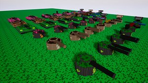 Tank model kit for gamedev