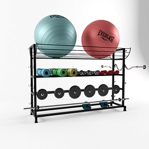 gym rack 3D model