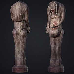 Wooden Totem 3 3D