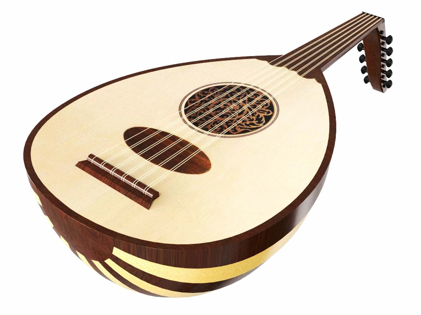 3D model oud lute - TurboSquid 1331840