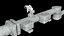 3d iss module canadarm 2 model