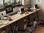 3D Printing Workshop Interior Scene