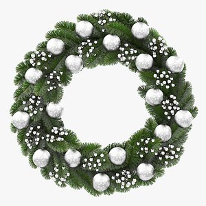 Silver Christmas Wreath