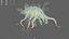 3D Dust Mite Walk Animated Rigged For Maya model