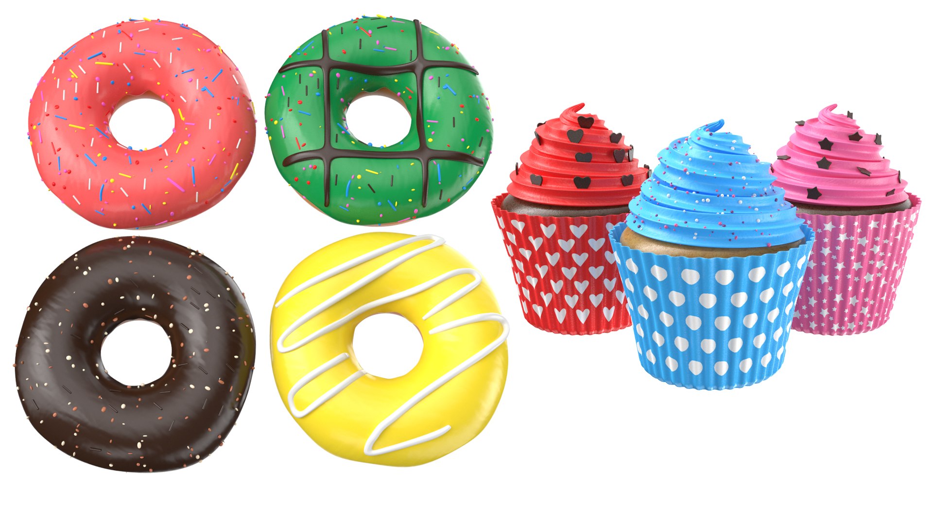 3D Donuts And Cupcakes Collection https://p.turbosquid.com/ts-thumb/BR/8s9xq2/xE/untitled2/jpg/1644312051/1920x1080/fit_q87/6d38d33507945b539fe45af32dab390acda4546e/untitled2.jpg