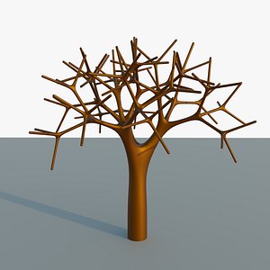 Fractal Spikes Fantasy Tree 3D model