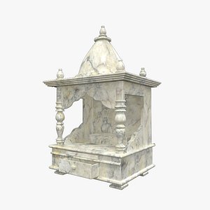 3D marble temple model