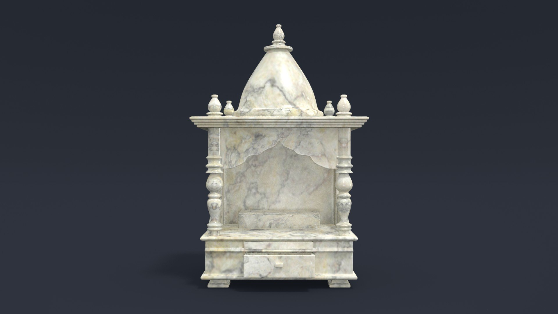 3D Marble Temple Model - TurboSquid 1164202