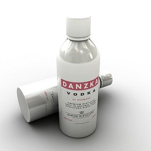 3d model of vodka danzka