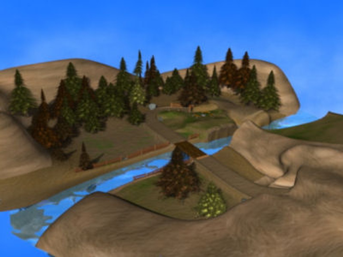 Camping Campsite River 3d Blend