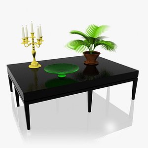 3d coffee table set